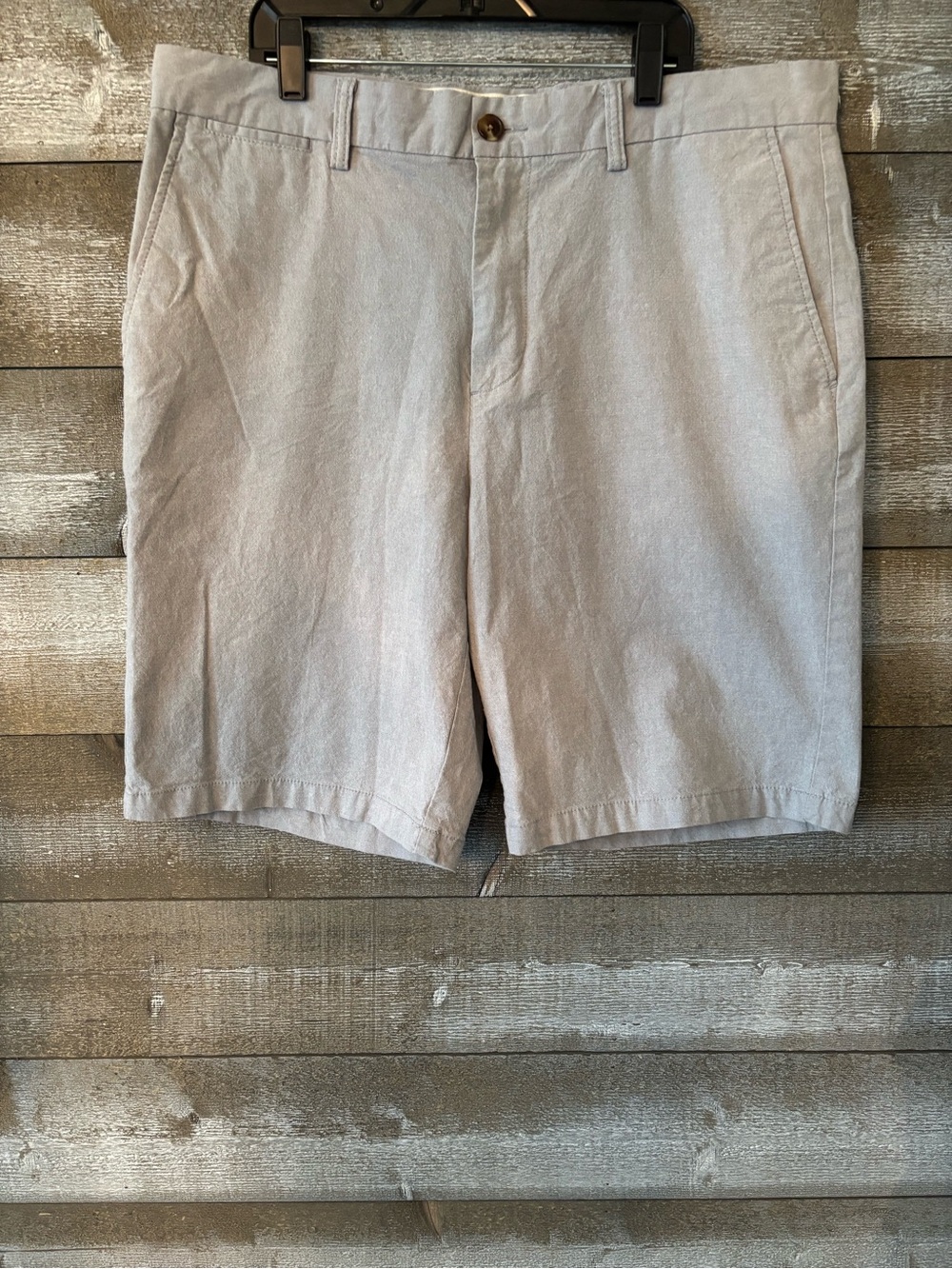 Old Navy Light Blue Flat-Front Cotton Shorts